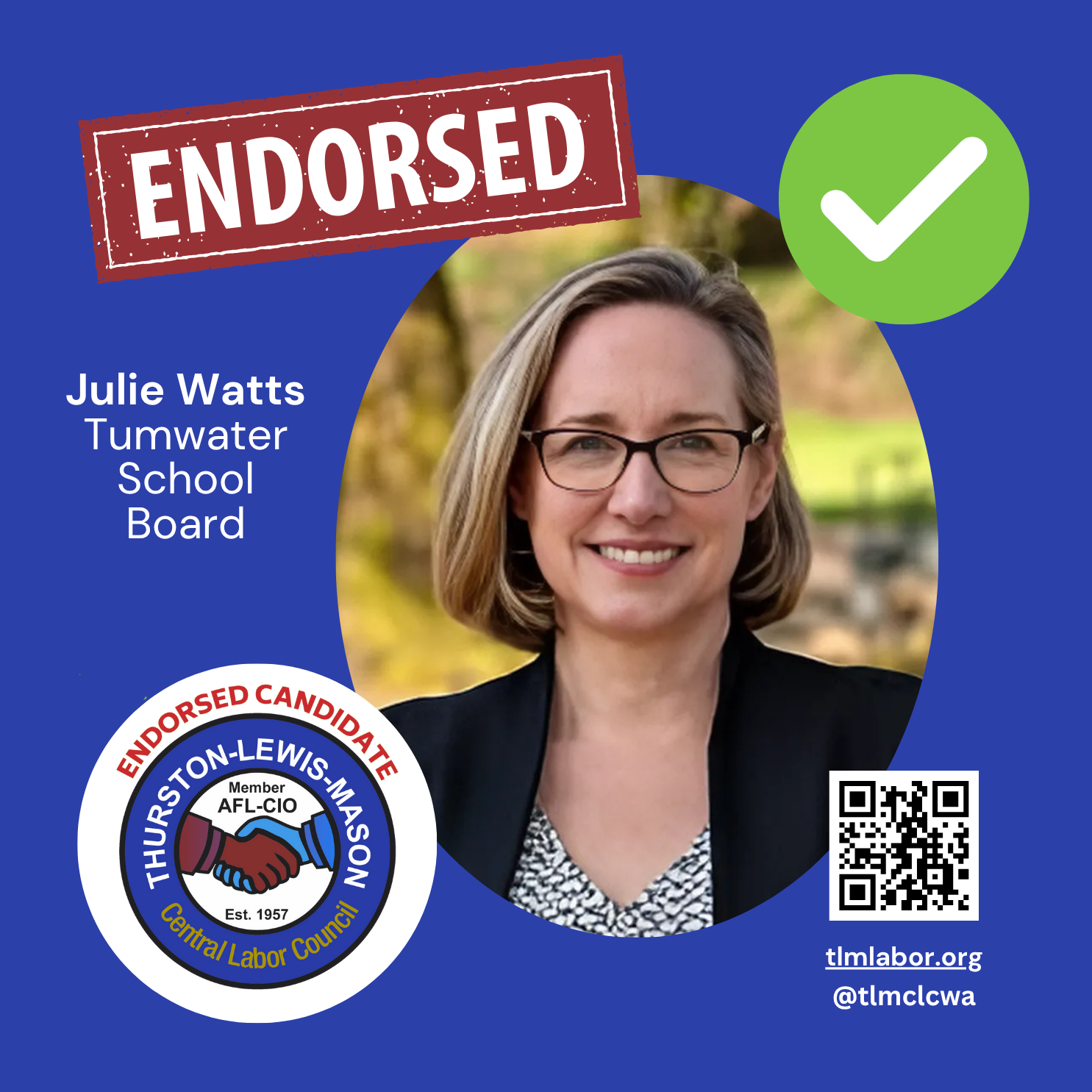 Julie Watts for Tumwater School Board